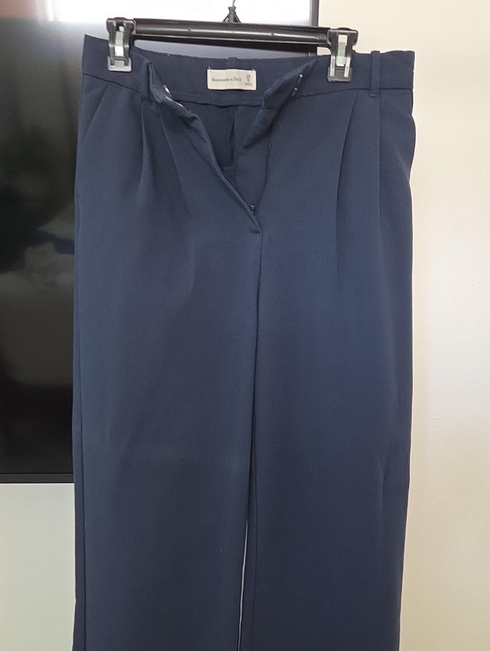 Abercrombie Tailored High-Waist Women's Dress Pants - Navy